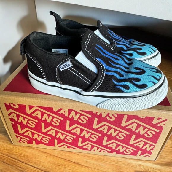 VANS SLIP-ON SKATE SHOES SZ 7 LIKE NEW - Picture 5 of 9